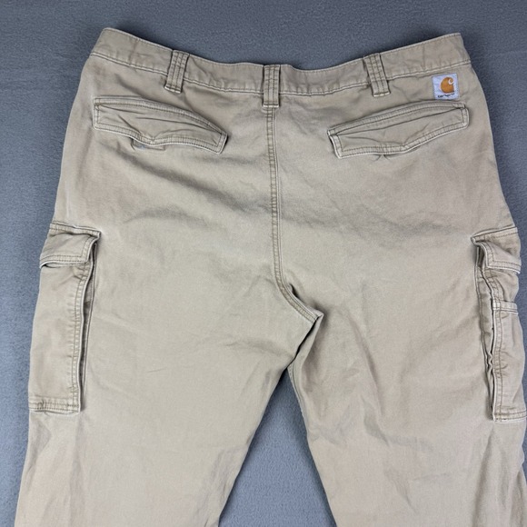 Carhartt Rugged Flex Relaxed Fit Work Pants Mens 38x30* Beige Tan BN3574-M - Picture 4 of 13